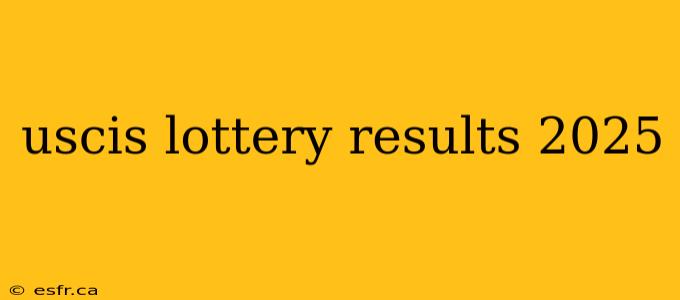 uscis lottery results 2025