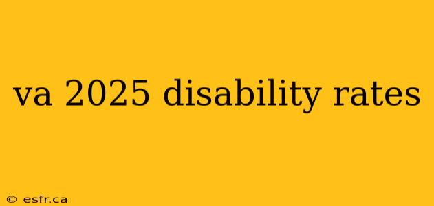 va 2025 disability rates