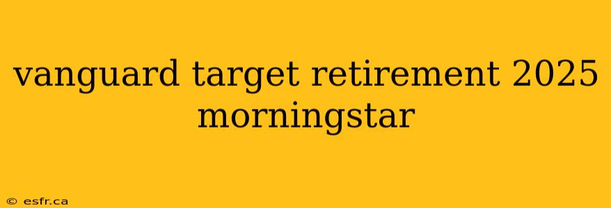 vanguard target retirement 2025 morningstar