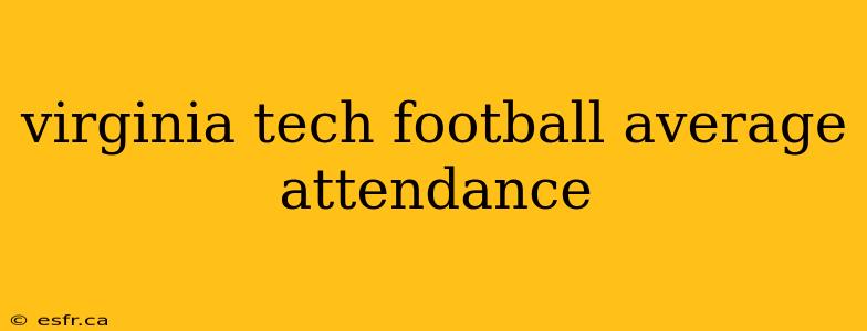 virginia tech football average attendance