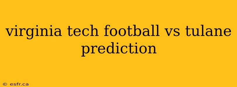 virginia tech football vs tulane prediction