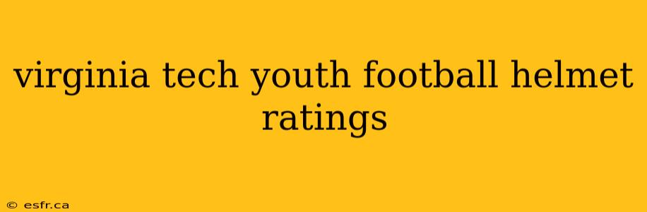 virginia tech youth football helmet ratings