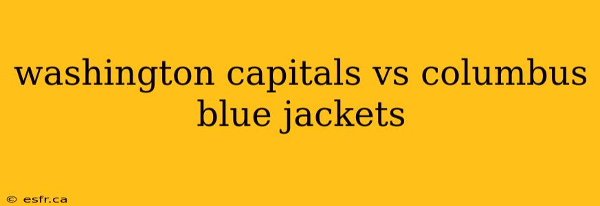 washington capitals vs columbus blue jackets