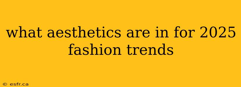 what aesthetics are in for 2025 fashion trends