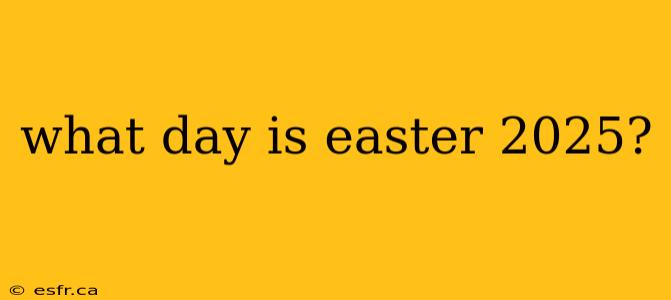 what day is easter 2025?