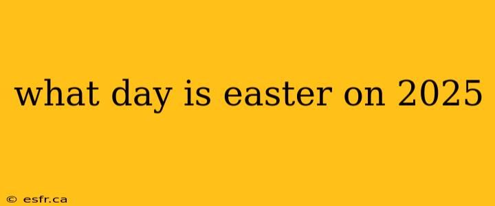 what day is easter on 2025