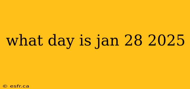 what day is jan 28 2025