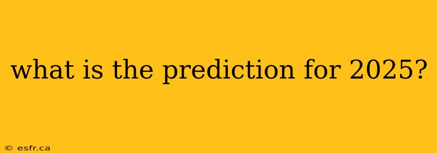 what is the prediction for 2025?