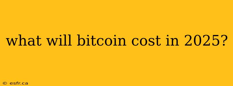 what will bitcoin cost in 2025?