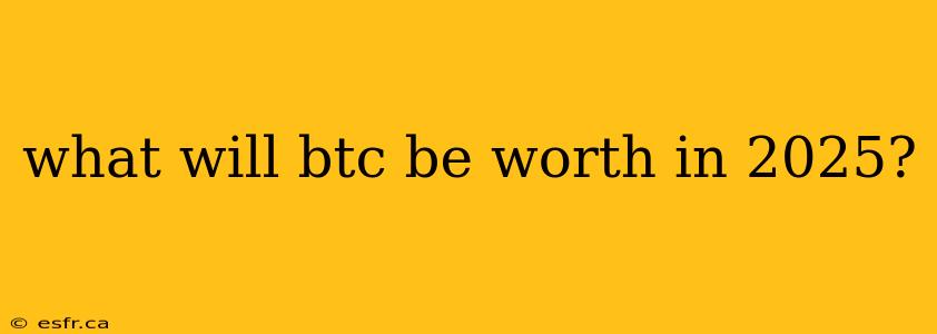 what will btc be worth in 2025?