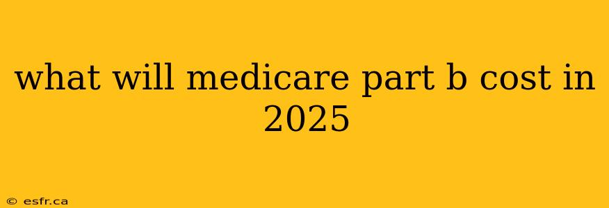 what will medicare part b cost in 2025