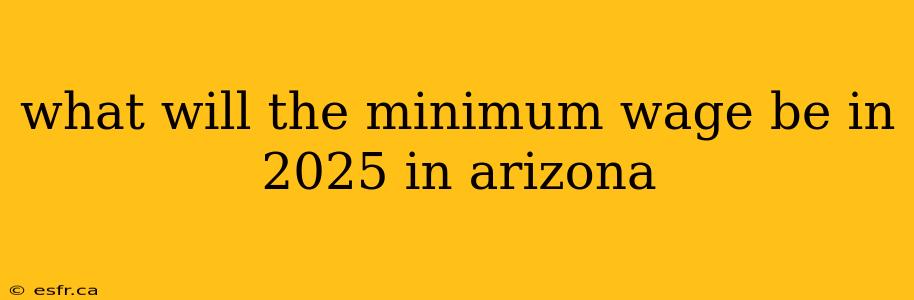 what will the minimum wage be in 2025 in arizona