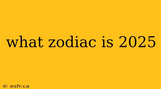 what zodiac is 2025