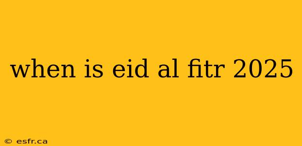 when is eid al fitr 2025