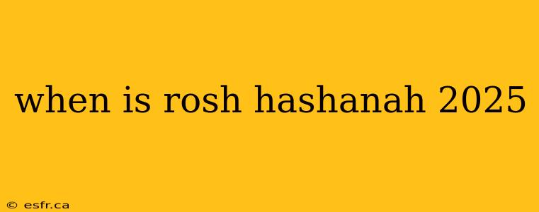 when is rosh hashanah 2025