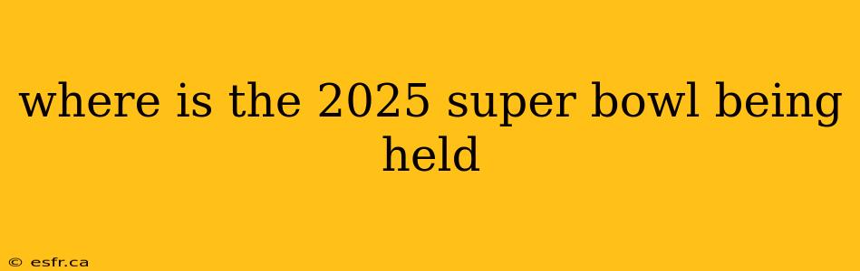 where is the 2025 super bowl being held