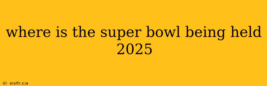 where is the super bowl being held 2025