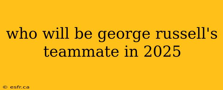 who will be george russell's teammate in 2025