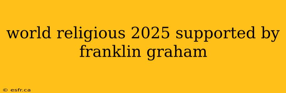 world religious 2025 supported by franklin graham