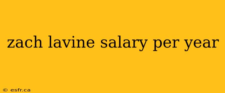 zach lavine salary per year